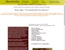 Tablet Screenshot of estudiosmaranatha.com